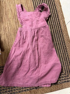 Angel Dear Mauve Pink Corduroy Pinafore Dress